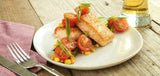 Crispy Salmon Succotash