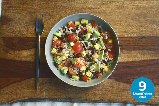 Brown Rice and Veggie Bowl with Ginger-Lime Dressing